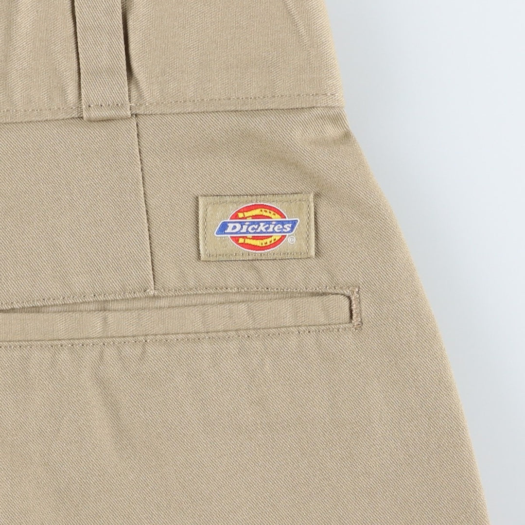 Dickies two-pleat work shorts, men's size W34 (approx.) polyester Beige type Vintage Second Hand