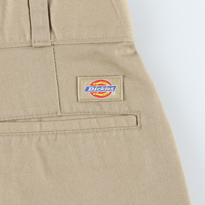 Dickies two-pleat work shorts, men's size W34 (approx.) polyester Beige type Vintage Second Hand