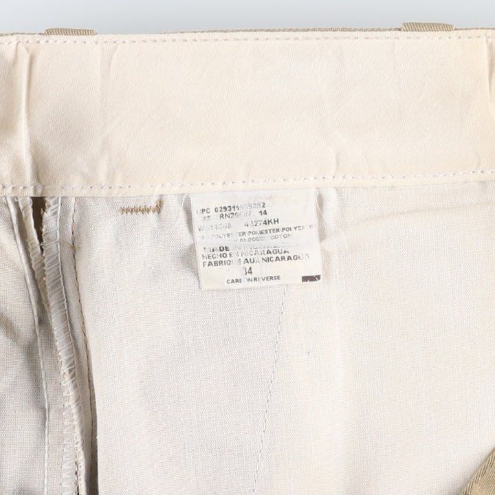 Dickies two-pleat work shorts, men's size W34 (approx.) polyester Beige type Vintage Second Hand
