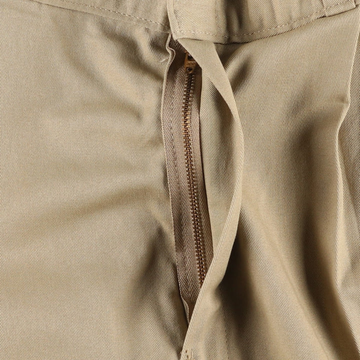 Dickies two-pleat work shorts, men's size W34 (approx.) polyester Beige type Vintage Second Hand