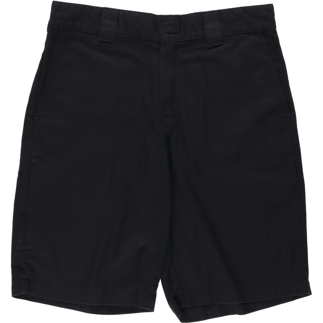 Dickies Relaxed Fit FLEX Work Shorts (Men's, equivalent to W33) polyester black type Vintage Second Hand