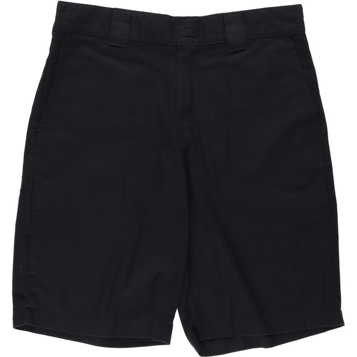 Dickies Relaxed Fit FLEX Work Shorts (Men's, equivalent to W33) polyester black type Vintage Second Hand