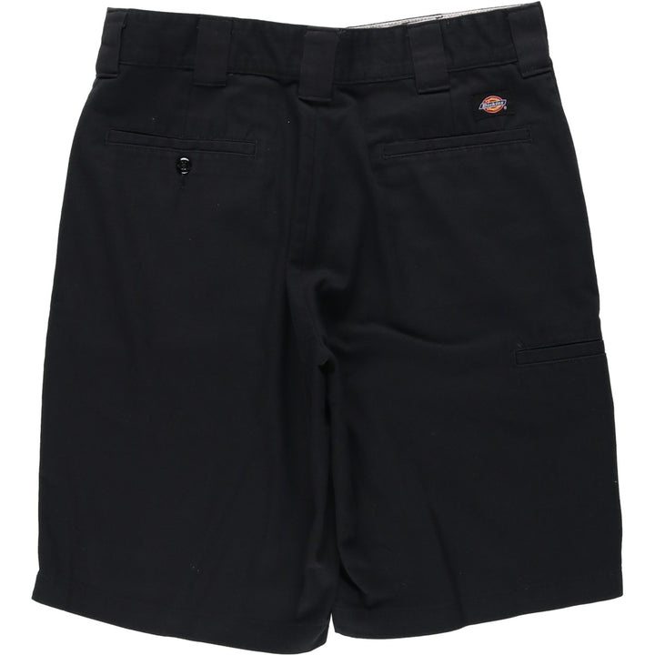 Dickies Relaxed Fit FLEX Work Shorts (Men's, equivalent to W33) polyester black type Vintage Second Hand