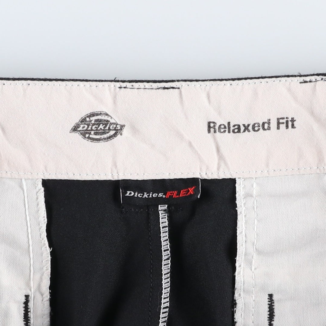 Dickies Relaxed Fit FLEX Work Shorts (Men's, equivalent to W33) polyester black type Vintage Second Hand