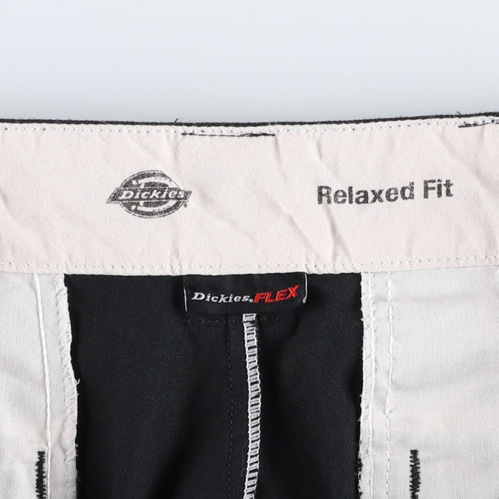 Dickies Relaxed Fit FLEX Work Shorts (Men's, equivalent to W33) polyester black type Vintage Second Hand
