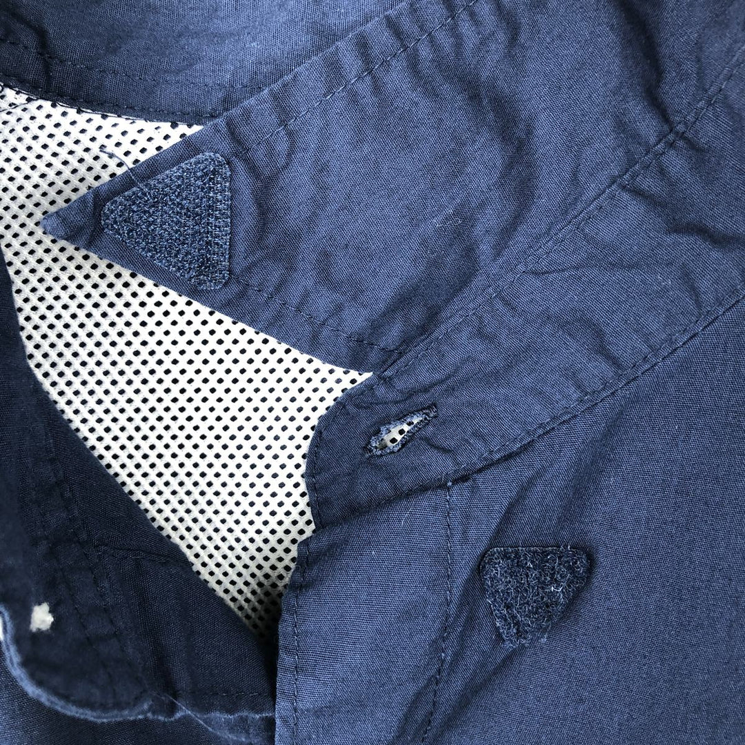 Columbia PFG Short Sleeve Fishing Shirt, Men's Size L cotton navy blue type Vintage Second Hand