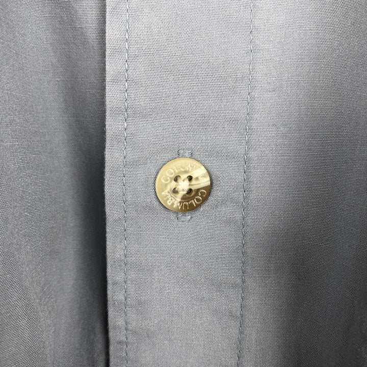 2000'S Columbia Short-Sleeve Fishing Shirt, Men's Size L (approx.) cotton gray type Vintage Second Hand