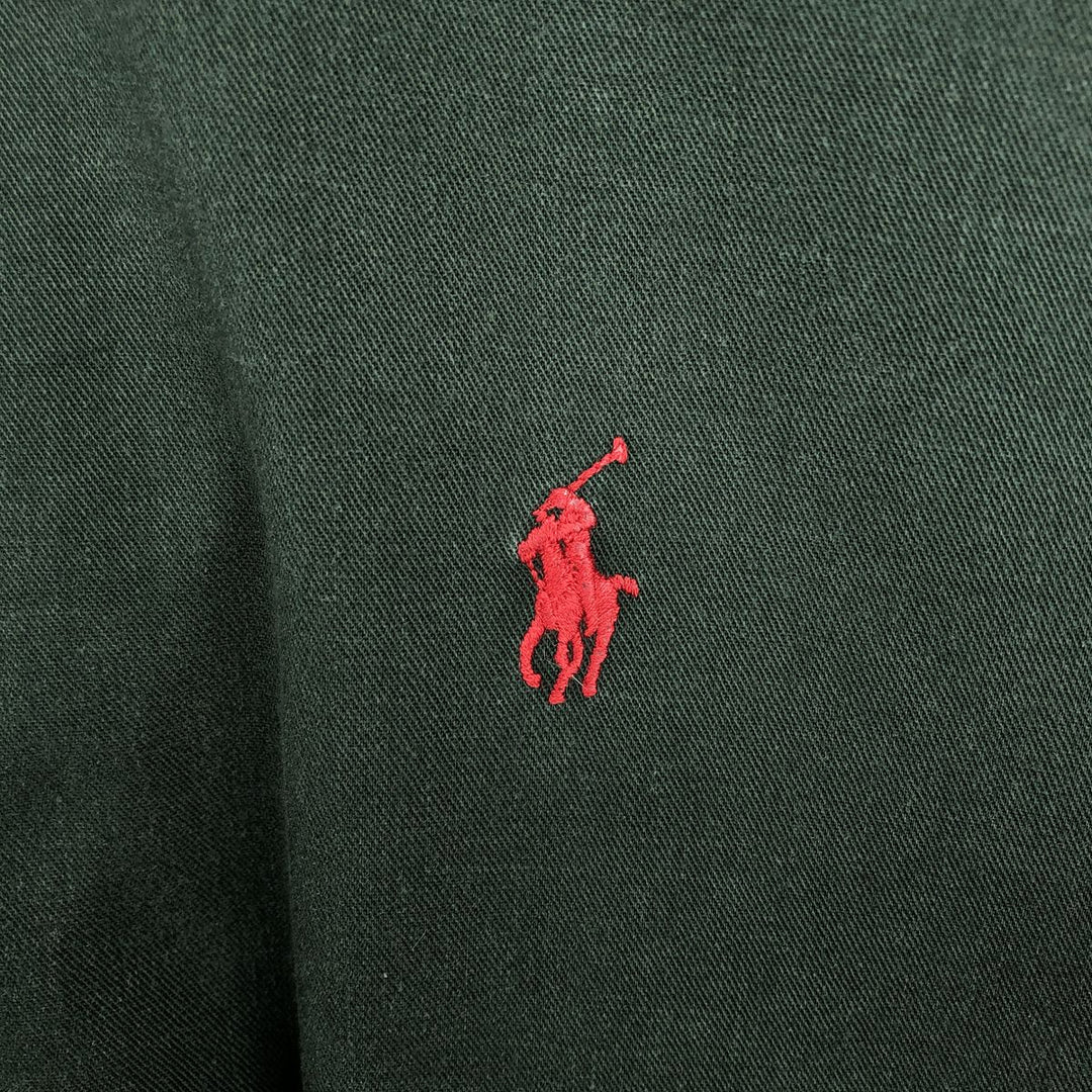Ralph Lauren BLAIRE Short-Sleeve Cotton Shirt, Men's Size M (approx.) cotton Green type dark green Vintage Second Hand