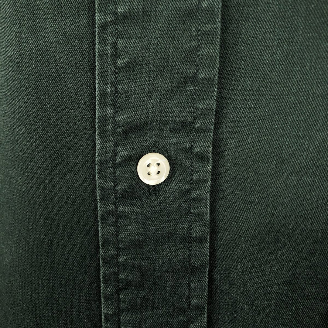 Ralph Lauren BLAIRE Short-Sleeve Cotton Shirt, Men's Size M (approx.) cotton Green type dark green Vintage Second Hand