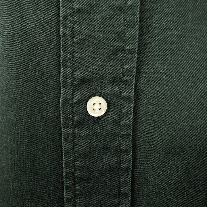 Ralph Lauren BLAIRE Short-Sleeve Cotton Shirt, Men's Size M (approx.) cotton Green type dark green Vintage Second Hand