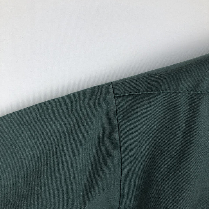 Dickies short-sleeved work shirt, made in USA, men's size M (equivalent to size M). polyester green type Vintage Second Hand