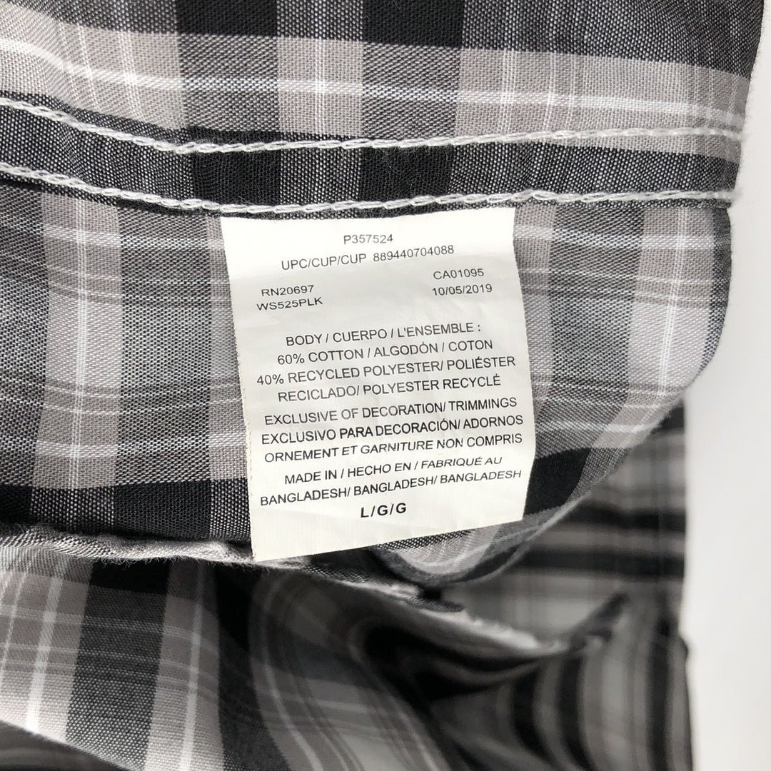 Dickies Relaxed Fit Short-Sleeve Work Shirt, Men's Size L (approx.) cotton black type Vintage Second Hand