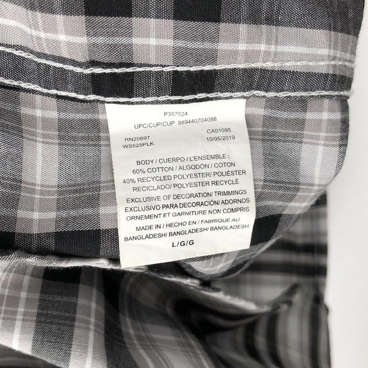 Dickies Relaxed Fit Short-Sleeve Work Shirt, Men's Size L (approx.) cotton black type Vintage Second Hand