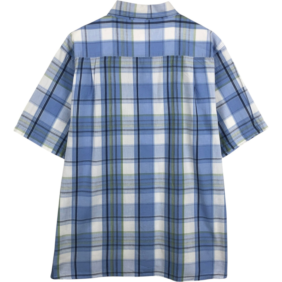 Dickies short-sleeved work shirt, men's size XL. cotton blue type Vintage Second Hand