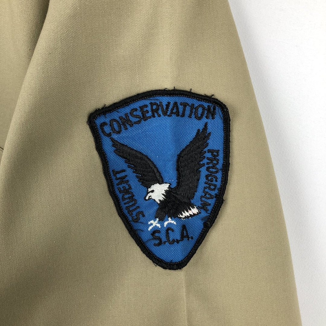 Dickies short-sleeved work shirt, made in USA, men's size M (equivalent to size M). polyester Beige type Vintage Second Hand
