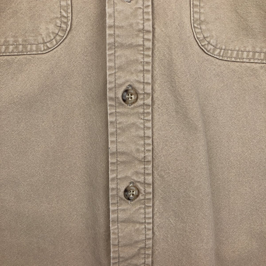 Carhartt button-down short-sleeve work shirt, men's size L unclear Beige type Vintage Second Hand