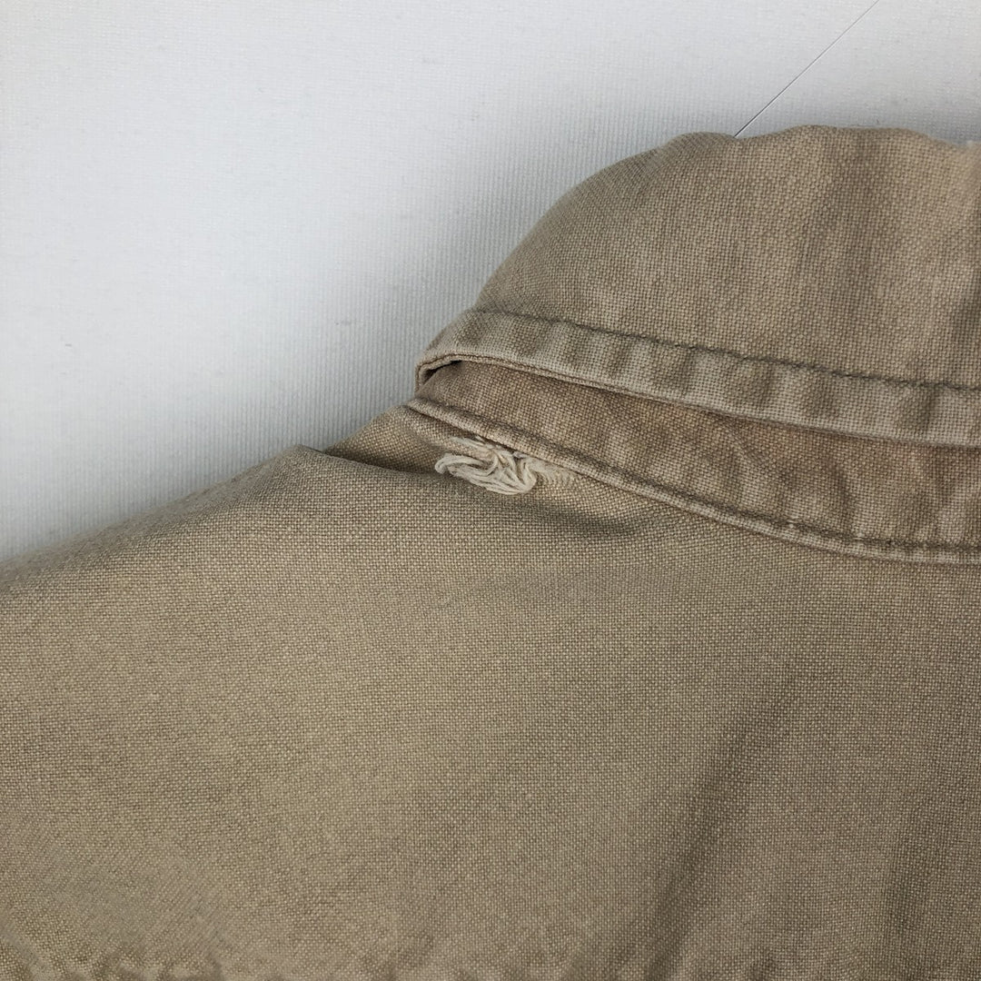 Carhartt button-down short-sleeve work shirt, men's size L unclear Beige type Vintage Second Hand