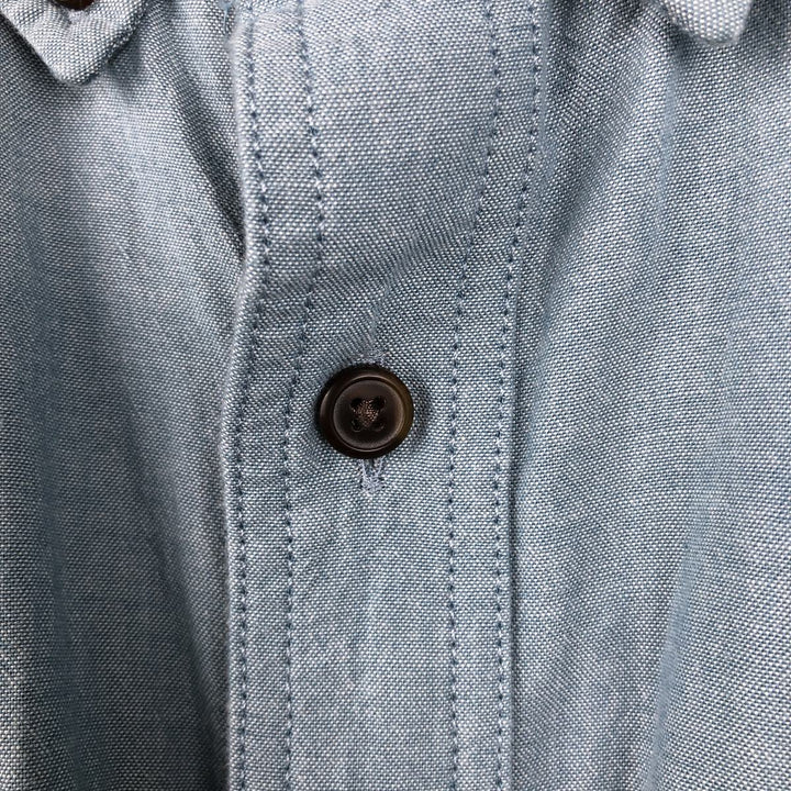 Carhartt Loose Fit Button-Down Short Sleeve Work Shirt, Men's Size XL cotton Blue type light blue Vintage Second Hand