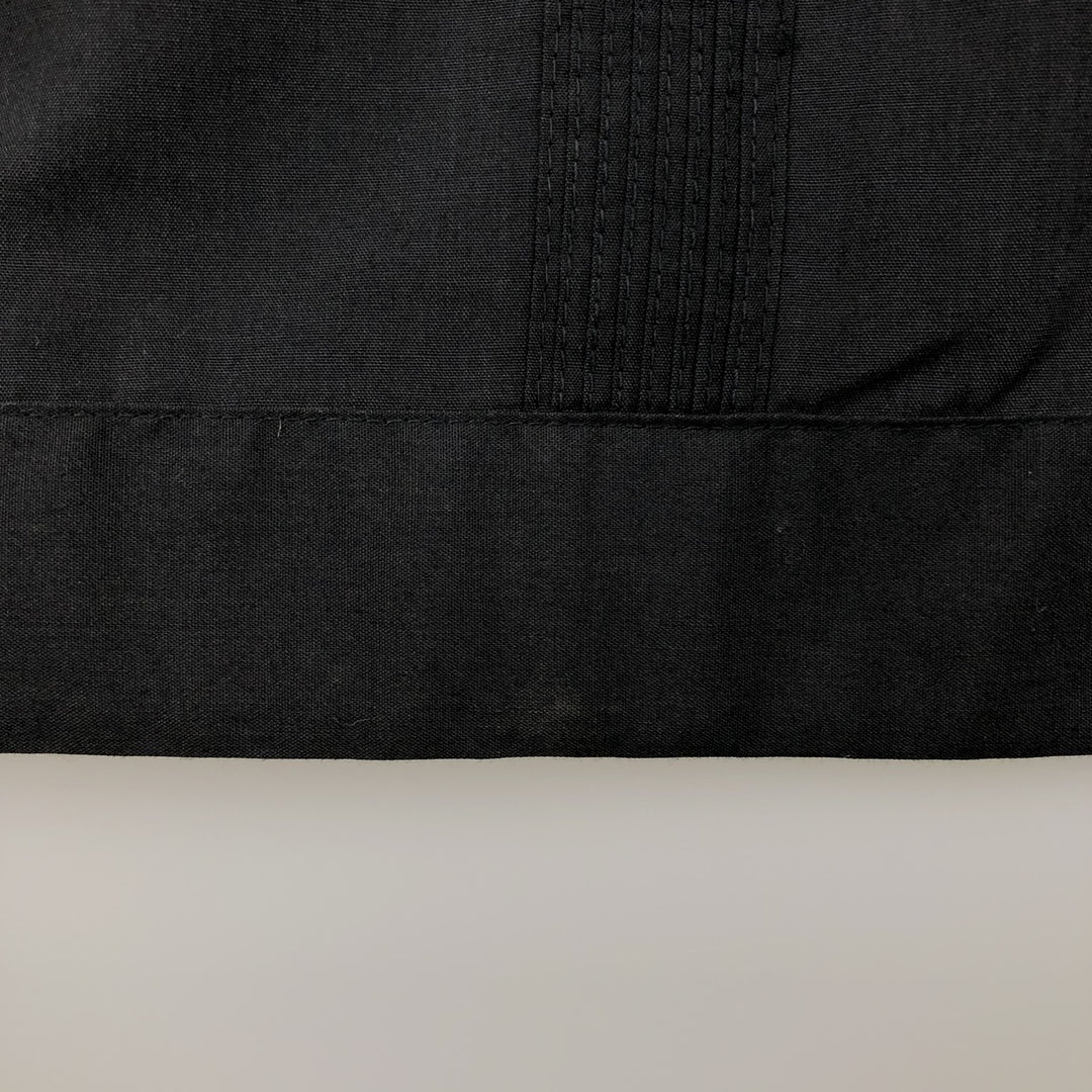 Cascabe Short-Sleeve Open-Collar Mexican Shirt, Cuban Shirt, Boxy Shirt, Men's Size M (approx.) polyester black type Vintage Second Hand