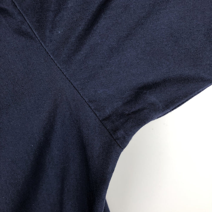 ROMANI CHESTERFIELD HOTEL Short-Sleeve Open Collar Mexican Shirt Cuban Shirt Box Shirt Men's Size M polyester navy blue type Vintage Second Hand