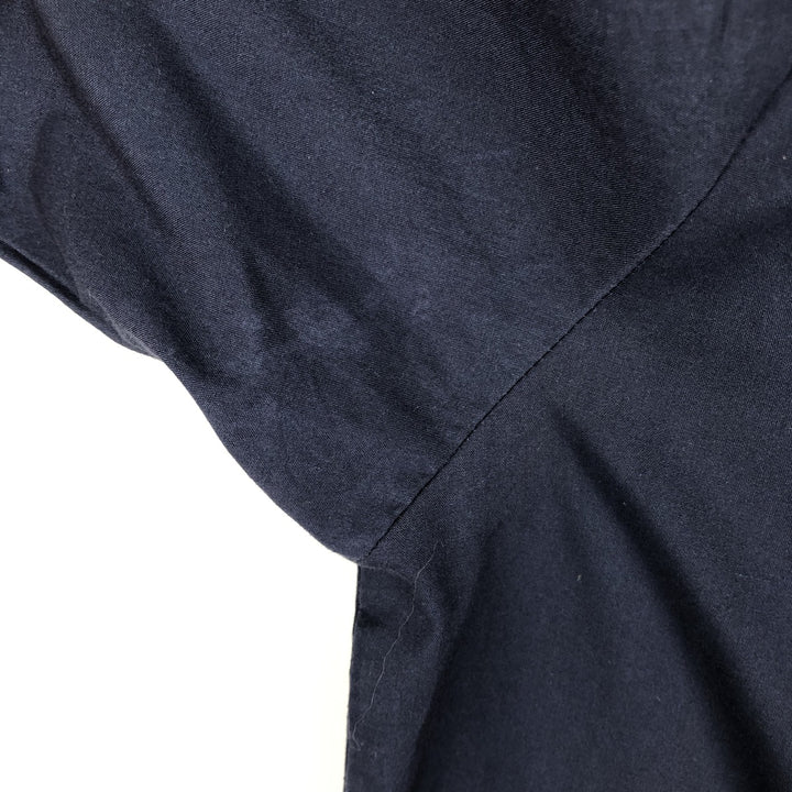 ROMANI CHESTERFIELD HOTEL Short-Sleeve Open Collar Mexican Shirt Cuban Shirt Box Shirt Men's Size M polyester navy blue type Vintage Second Hand