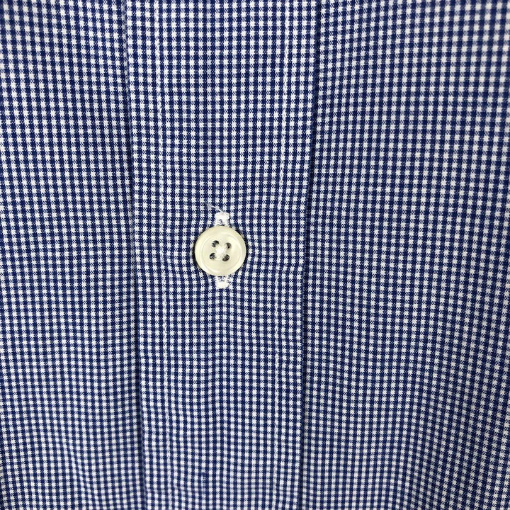 Ralph Lauren BLAKE short sleeve button down check shirt men's XL size cotton blue type Vintage Second Hand