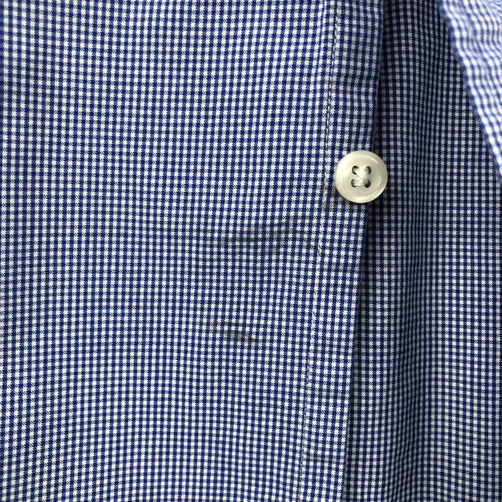 Ralph Lauren BLAKE short sleeve button down check shirt men's XL size cotton blue type Vintage Second Hand