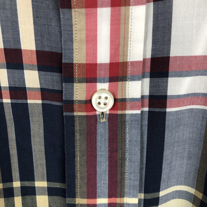 Ralph Lauren BLAKE Madras Check Short Sleeve Button Down Check Shirt Men's XL cotton red type Vintage Second Hand