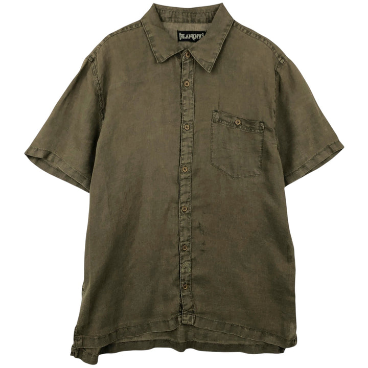 BLANKNYC Short-Sleeve Box Shirt, Men's Size M unclear Khaki type Vintage Second Hand