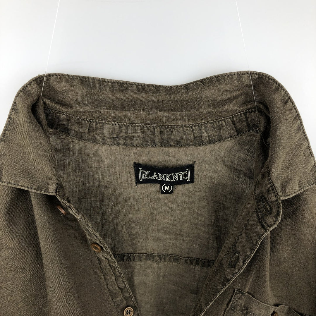 BLANKNYC Short-Sleeve Box Shirt, Men's Size M unclear Khaki type Vintage Second Hand