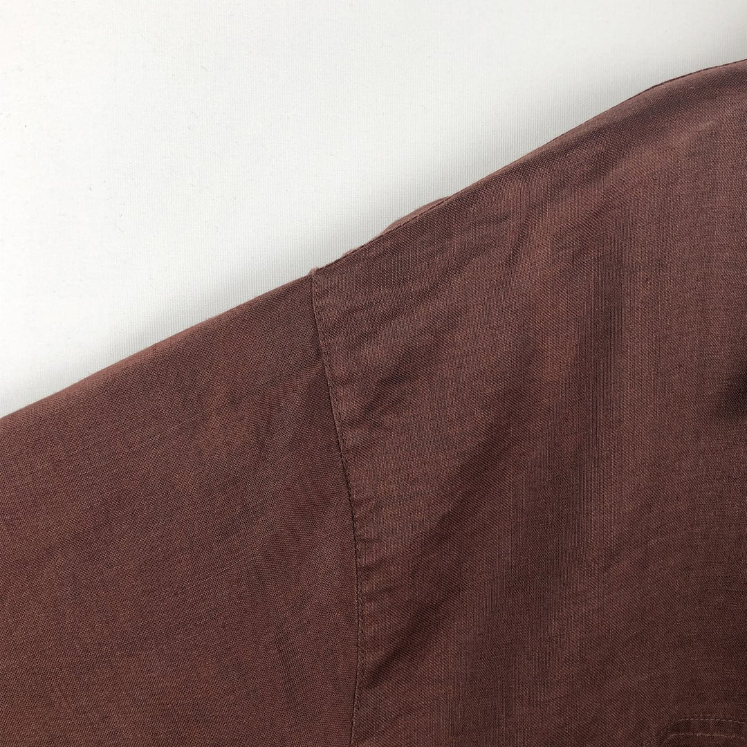 NEW GEN Short-Sleeve Open Collar Shirt, Boxy Shirt, Men's Size M (approx.) unclear chocolate Vintage Second Hand
