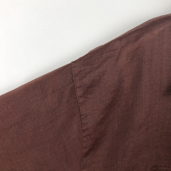 NEW GEN Short-Sleeve Open Collar Shirt, Boxy Shirt, Men's Size M (approx.) unclear chocolate Vintage Second Hand
