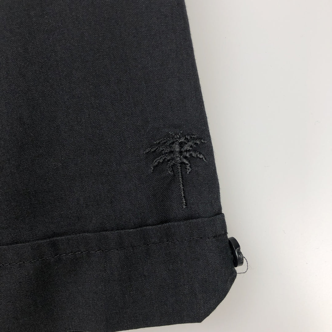 HAVANA Short-Sleeve Open-Collar Mexican Shirt, Cuban Shirt, Boxy Shirt, Men's Size XL polyester black type Vintage Second Hand