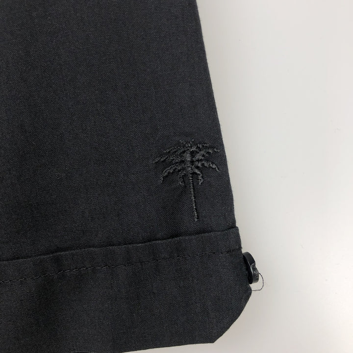 HAVANA Short-Sleeve Open-Collar Mexican Shirt, Cuban Shirt, Boxy Shirt, Men's Size XL polyester black type Vintage Second Hand
