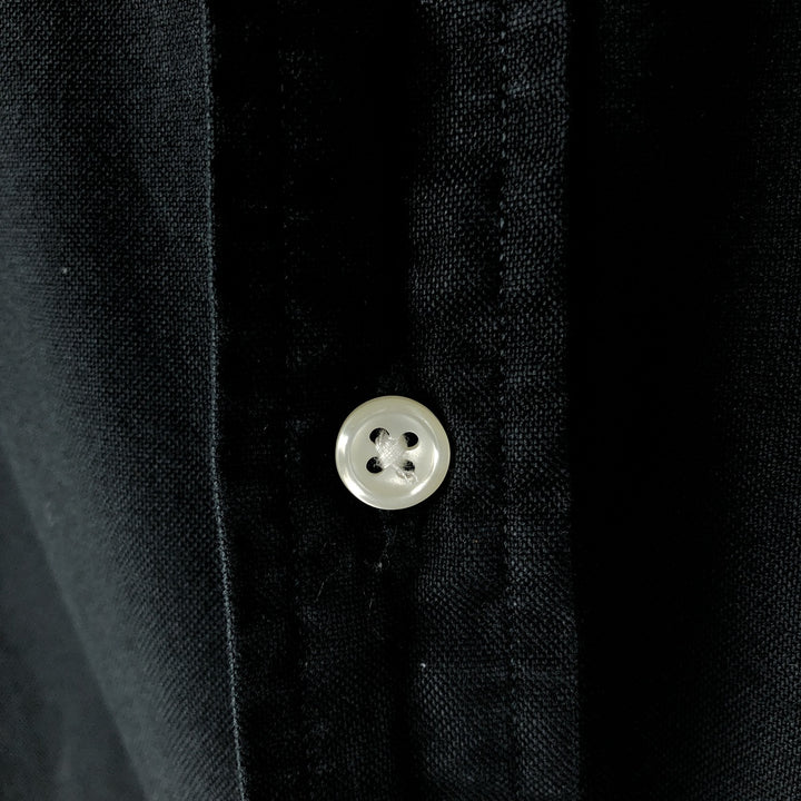 90'S FLIP Open Collar Short Sleeve Two-Tone Shirt, Boxy Shirt, Made in USA, Men's Size L (Equivalent), Vintage unclear black type Vintage Second Hand