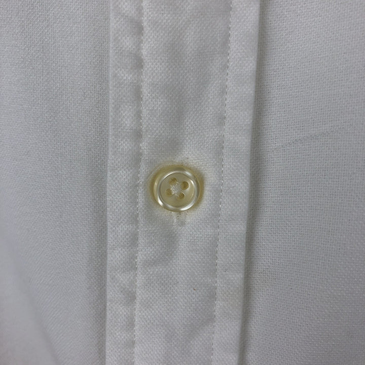 Ralph Lauren CLASSIC FIT RL UNTUCKED FIT Short-Sleeve Button-Down Shirt, Men's Size XL (approx.) cotton white type Vintage Second Hand