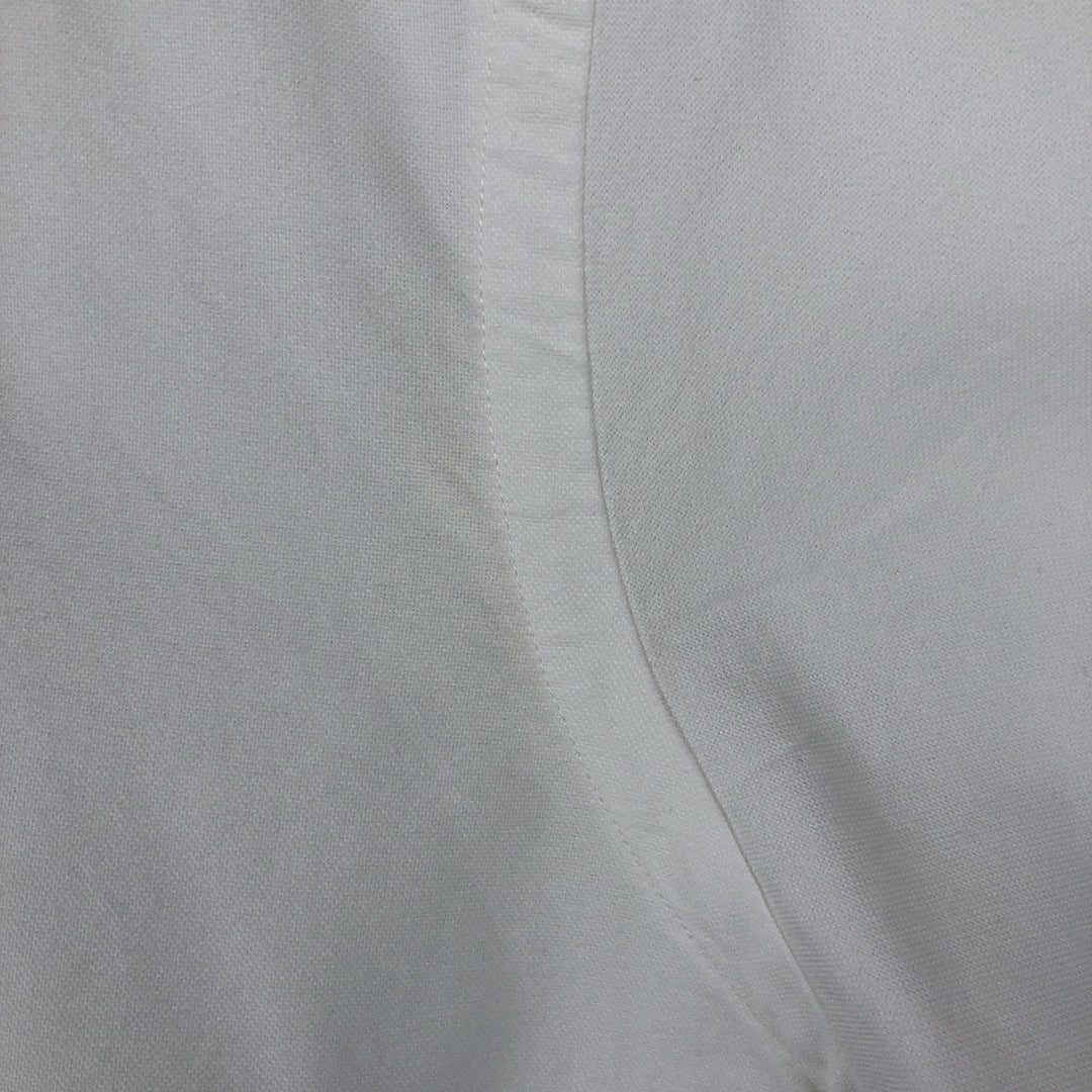 Ralph Lauren CLASSIC FIT RL UNTUCKED FIT Short-Sleeve Button-Down Shirt, Men's Size XL (approx.) cotton white type Vintage Second Hand