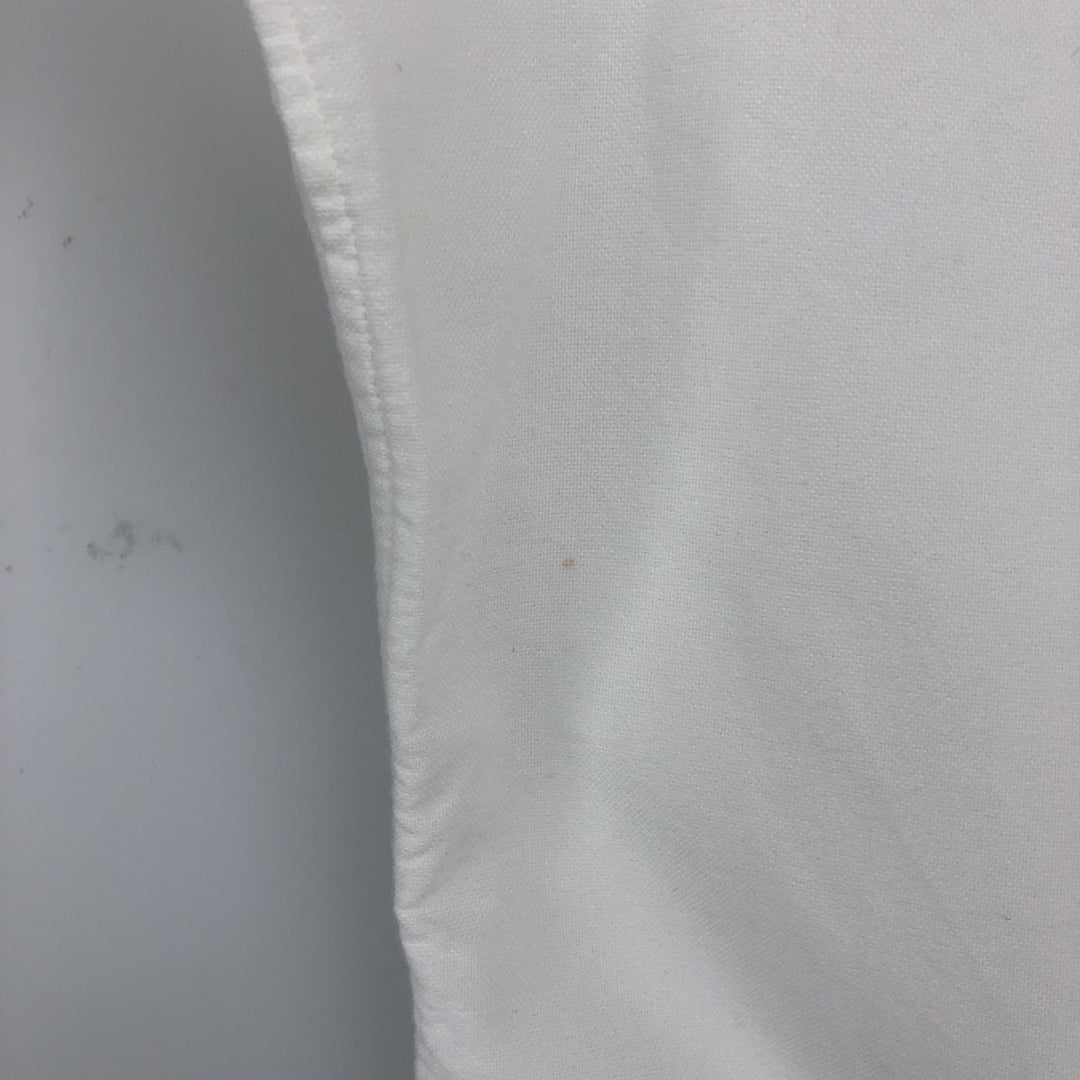 Ralph Lauren CLASSIC FIT RL UNTUCKED FIT Short-Sleeve Button-Down Shirt, Men's Size XL (approx.) cotton white type Vintage Second Hand