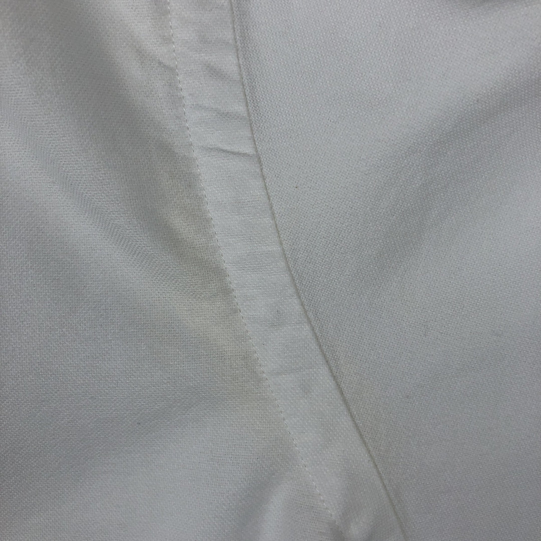 Ralph Lauren CLASSIC FIT RL UNTUCKED FIT Short-Sleeve Button-Down Shirt, Men's Size XL (approx.) cotton white type Vintage Second Hand
