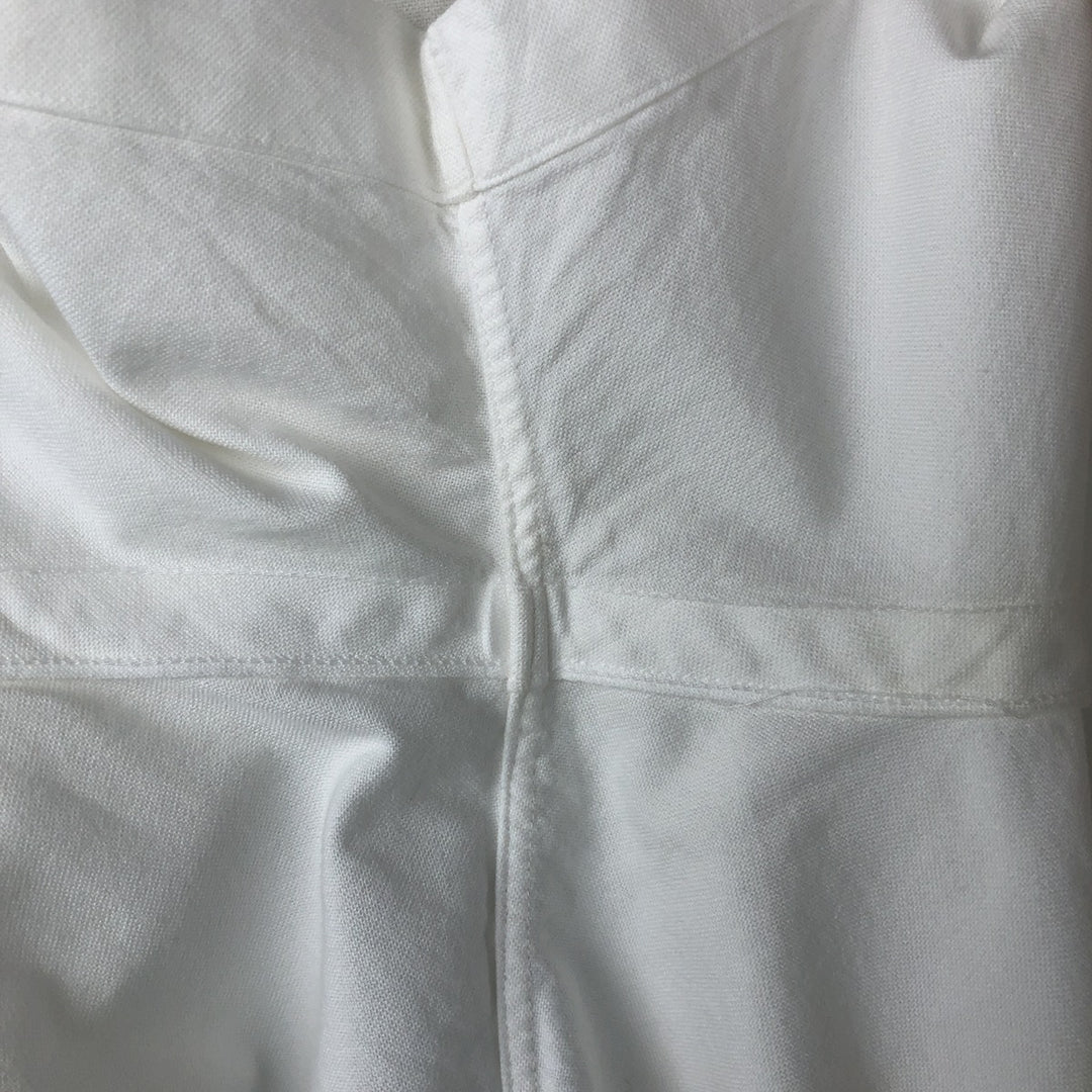 Ralph Lauren CLASSIC FIT RL UNTUCKED FIT Short-Sleeve Button-Down Shirt, Men's Size XL (approx.) cotton white type Vintage Second Hand