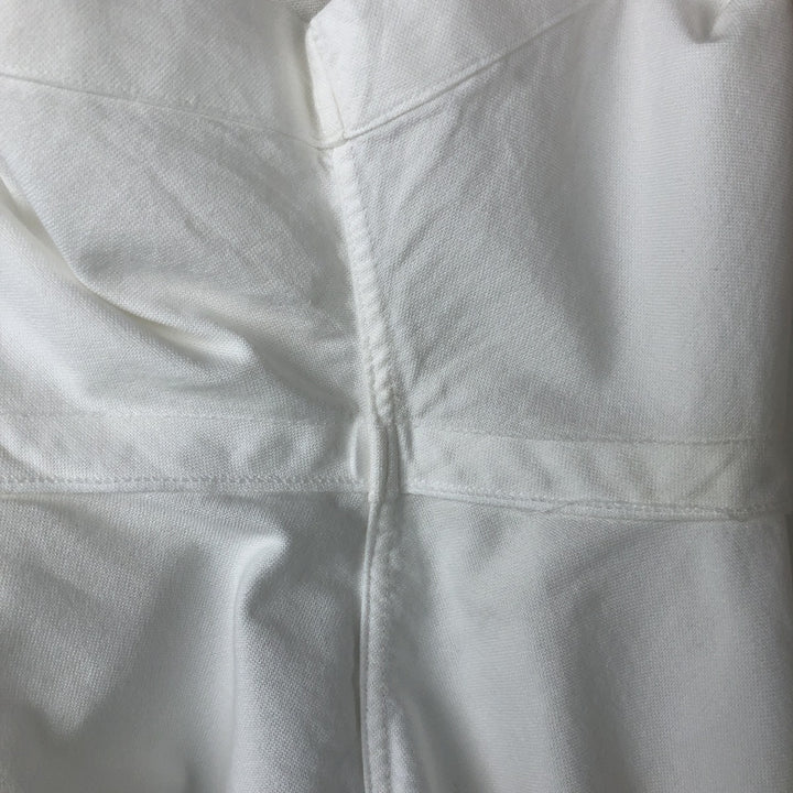 Ralph Lauren CLASSIC FIT RL UNTUCKED FIT Short-Sleeve Button-Down Shirt, Men's Size XL (approx.) cotton white type Vintage Second Hand
