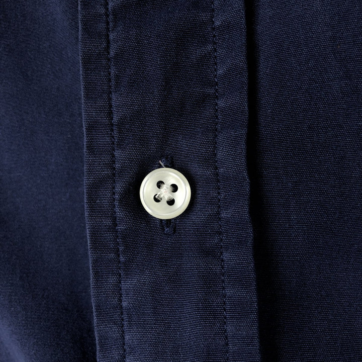 Ralph Lauren short sleeve button down shirt, men's XL size cotton navy blue type Vintage Second Hand