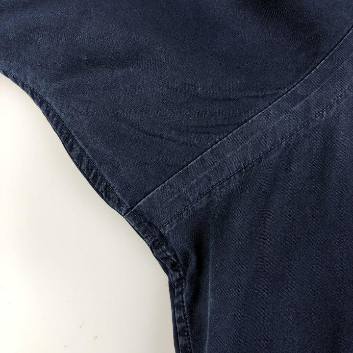 Ralph Lauren POLO by Ralph Lauren short sleeve cotton shirt, men's XL size cotton navy blue type Vintage Second Hand