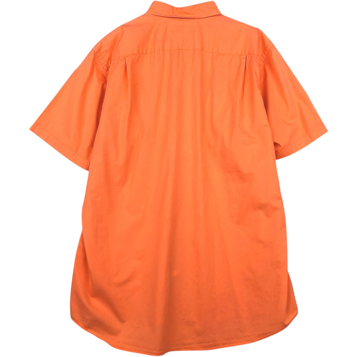 Ralph Lauren POLO by Ralph Lauren Short-Sleeve Cotton Shirt, Men's Size L (approx.) cotton orange type Vintage Second Hand