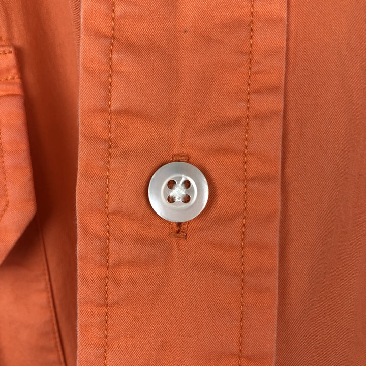 Ralph Lauren POLO by Ralph Lauren Short-Sleeve Cotton Shirt, Men's Size L (approx.) cotton orange type Vintage Second Hand