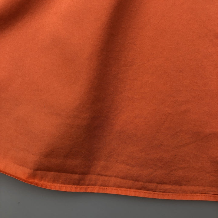 Ralph Lauren POLO by Ralph Lauren Short-Sleeve Cotton Shirt, Men's Size L (approx.) cotton orange type Vintage Second Hand