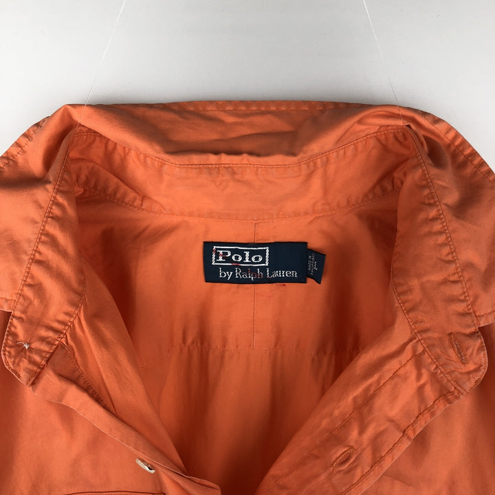 Ralph Lauren POLO by Ralph Lauren Short-Sleeve Cotton Shirt, Men's Size L (approx.) cotton orange type Vintage Second Hand