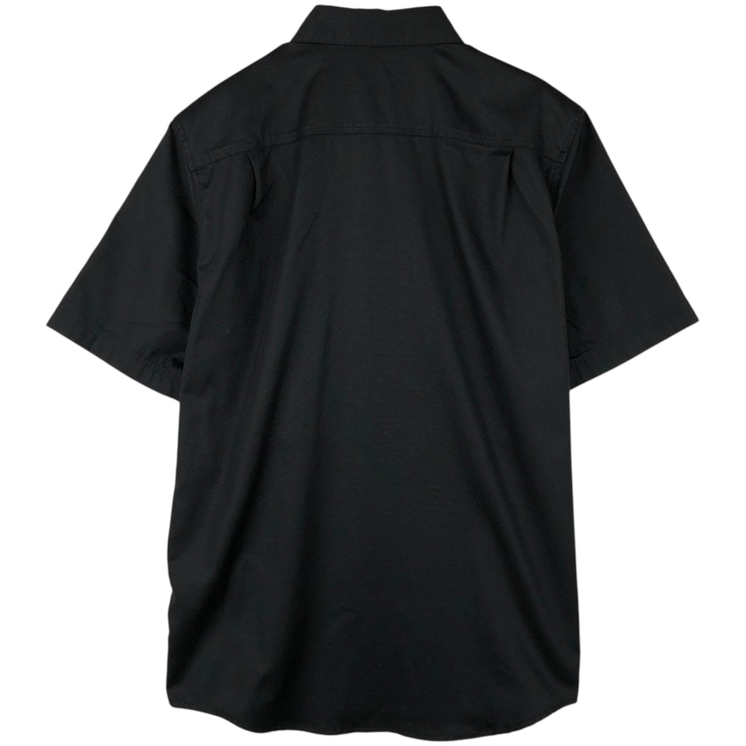 Carhartt Relaxed Fit Button-down Short Sleeve Work Shirt, Men's Medium cotton black type Vintage Second Hand
