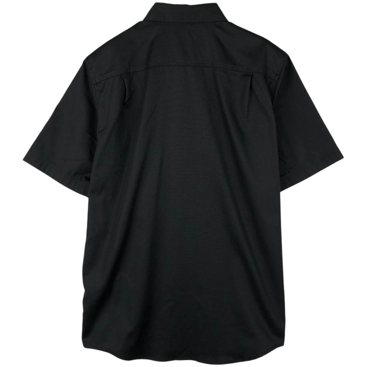 Carhartt Relaxed Fit Button-down Short Sleeve Work Shirt, Men's Medium cotton black type Vintage Second Hand