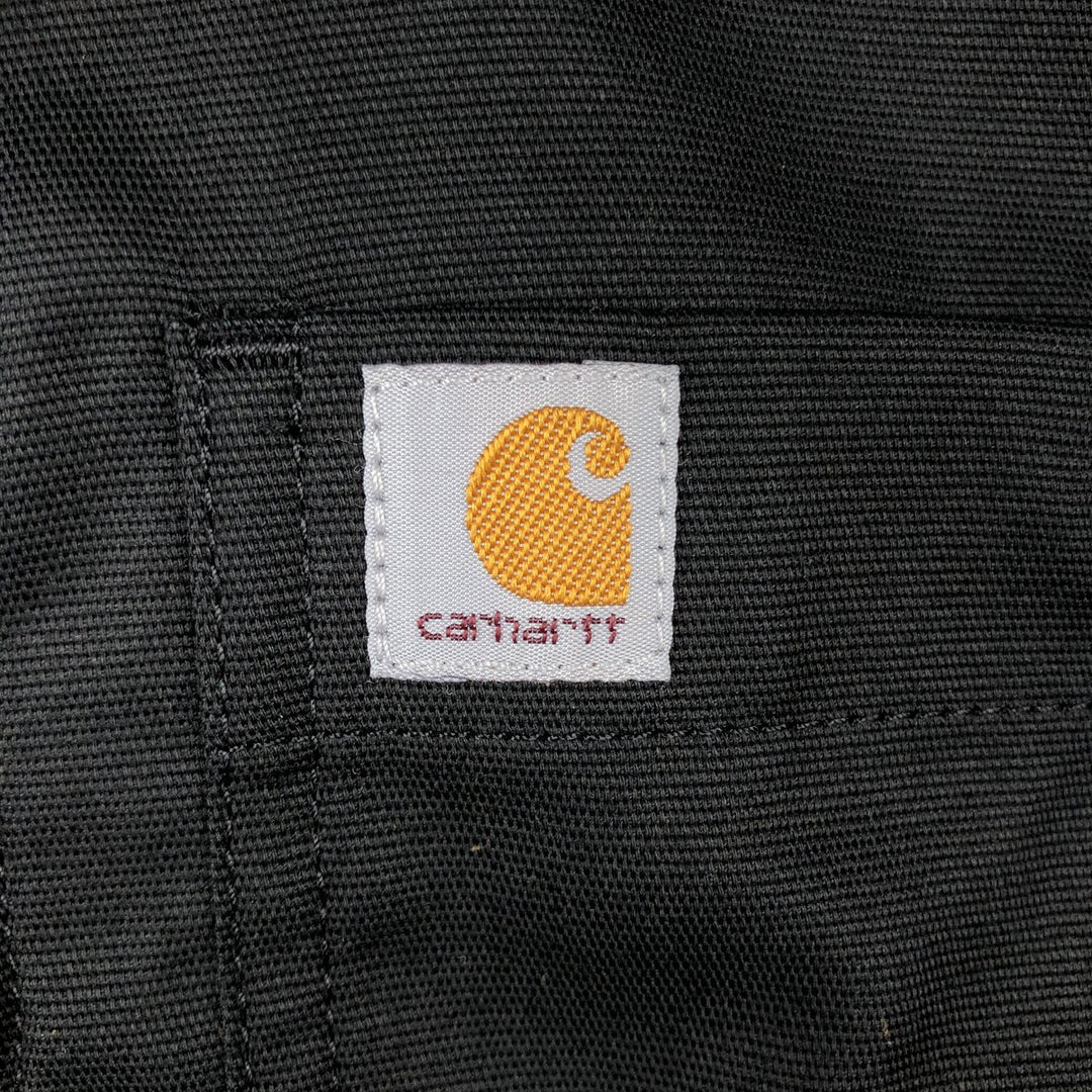 Carhartt Relaxed Fit Button-down Short Sleeve Work Shirt, Men's Medium cotton black type Vintage Second Hand